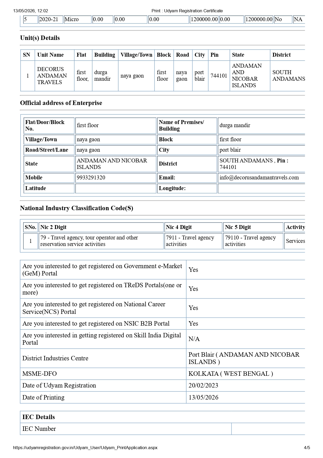Udyam Page 4